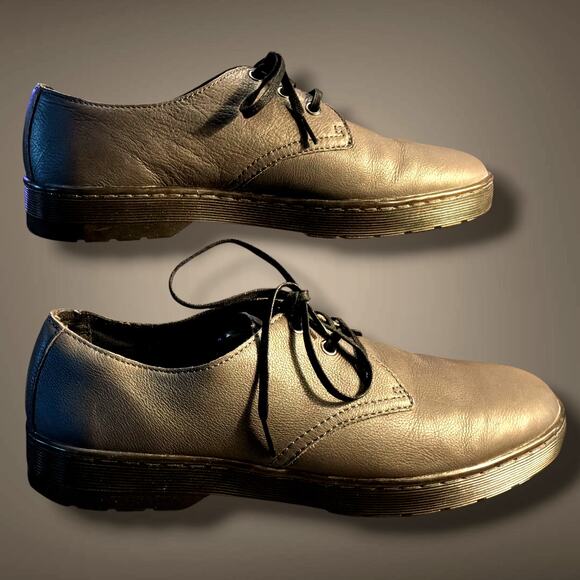 Men\'s Size 12 DR. MARTENS Coronado Gray Leather Oxford Casual Shoes EUC main image 10